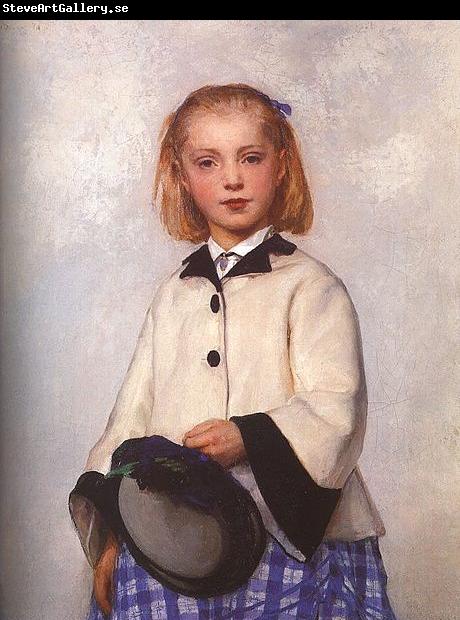 Albert Anker The Artists daughter Loise